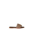 Borbonese Ciabattina Flat Donna Fascia Singola Pelle Op Art Made in Italy