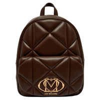 Love Moschino Zaino Trapuntato in Poliuretano con Logo Dorato Donna