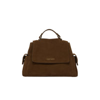 Orciani Sveva Peach Cargo Small borsa in suede con tracolla donna