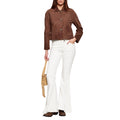 Dondup Karen Jeans Flare Fit Donna in Cotone