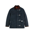 Fay 4 Ganci Washed Archive Giubbotto Uomo in Gabardine di Cotone