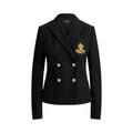 Lauren Ralph Lauren blazer doppiopetto in piqué stretch donna