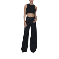 God Save Denim Selene-16 Jeans Palazzo a Vita Alta Donna