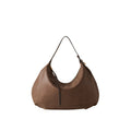 Borbonese Privé Hobo Bag Medium Donna Vitello Nabuk Tracolla Vite Metallo
