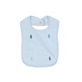 Polo Ralph Lauren Bavaglino Neonato in Cotone Interlock con Cavallino Ricamato