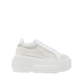 Casadei Nexus Hanoi Sneaker Donna Zeppa Pelle Vegan Bianca